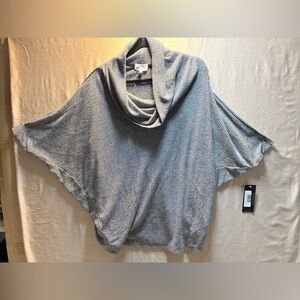 Korye Pullover Sweater Dolman Sleeve Cowl Neck Soft Knit Women SZ 1X NWT Gray
